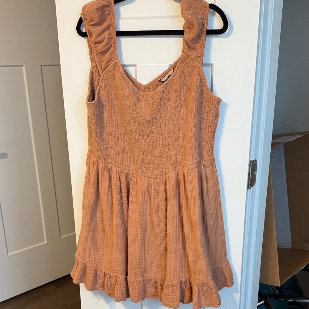 American Eagle Ruffled Sleeveless Dress